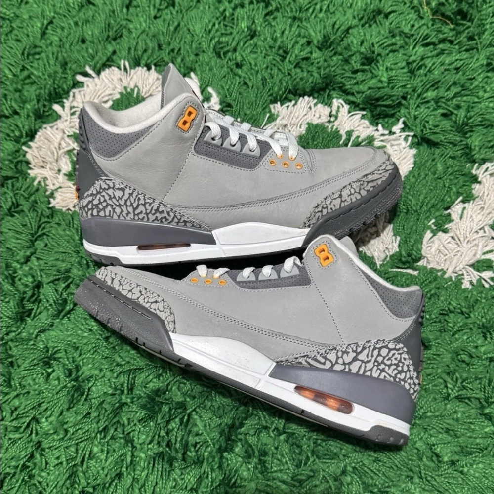 Gray and Orange Men's Sneakers